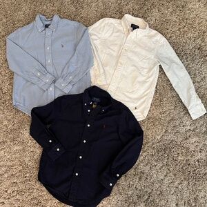 Bundle of Ralph Lauren Boys Button Down Shirts -EUC Size 6